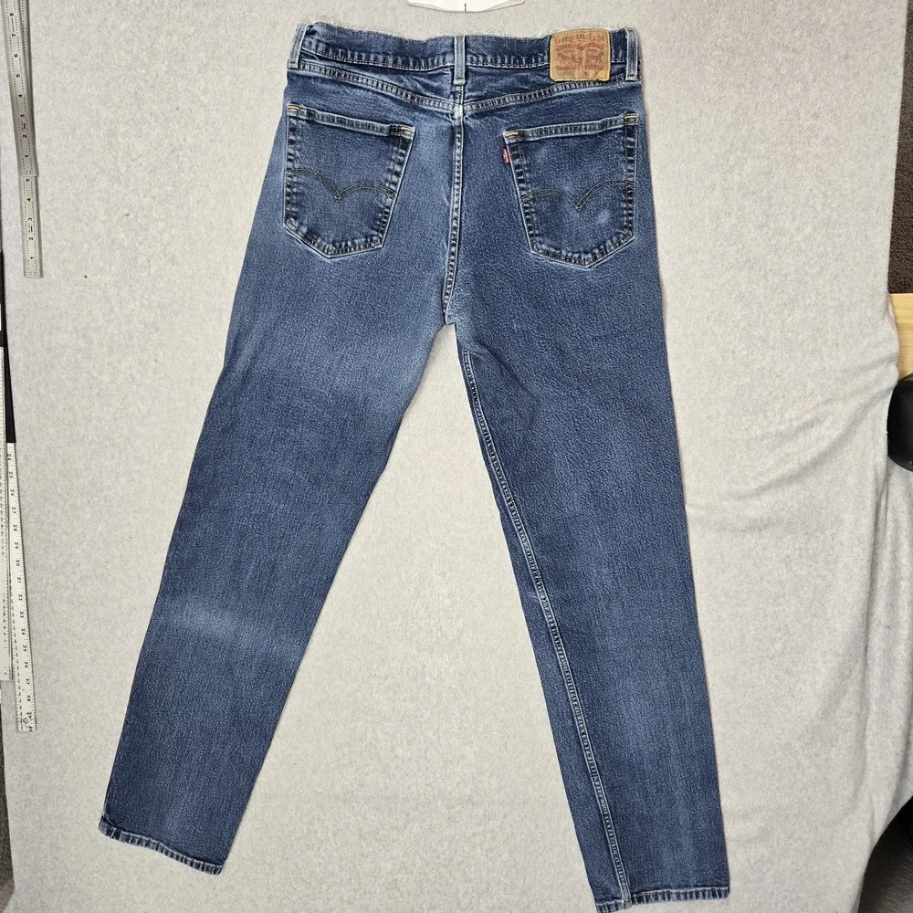 Levi's 550 Men Jeans 36X38 Blue Denim Relaxed Fit 35